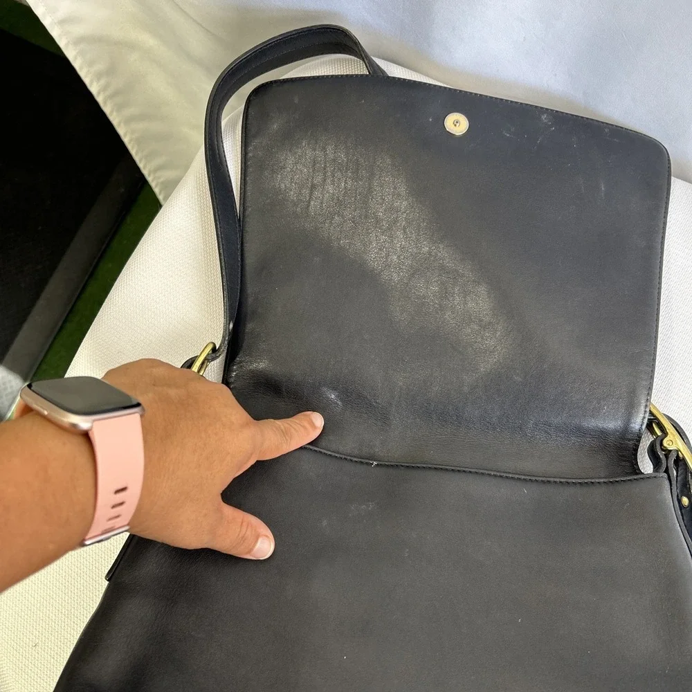 Coach Handbag Black Hobo Handbag #M2W -9828 VINTAGE